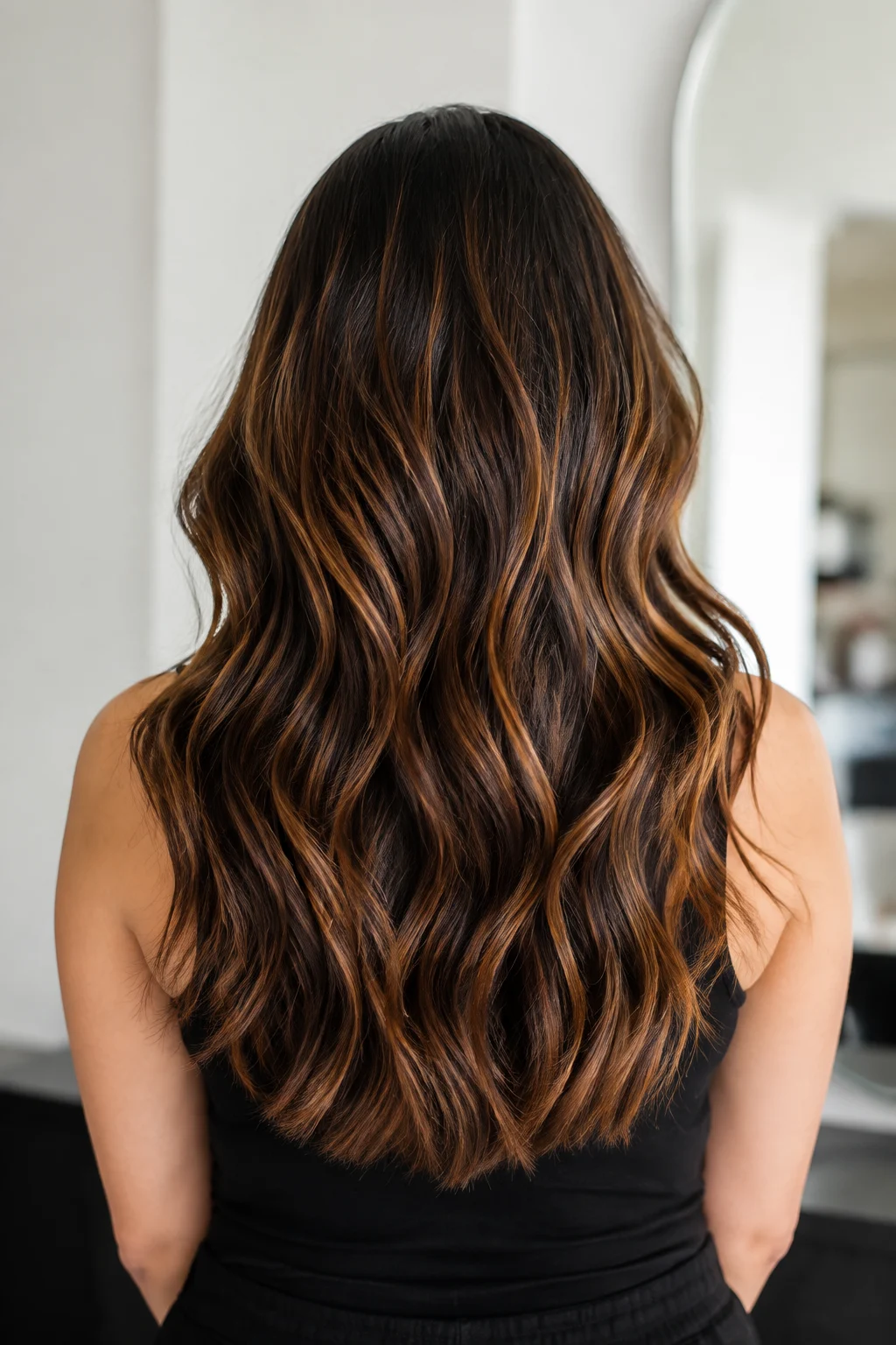 Illustrative soft brunette gloss